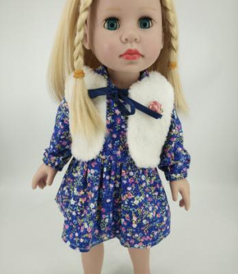 China doll clothes superstore blue dress warm clothes for sale