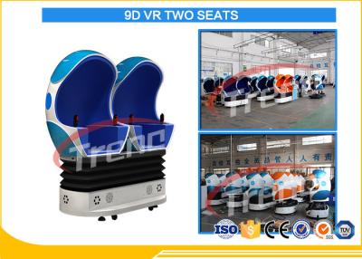 China Multi Players Interactive 9D Cinema Simulator 2 Seats 360 Degree Motion With Rotation for sale
