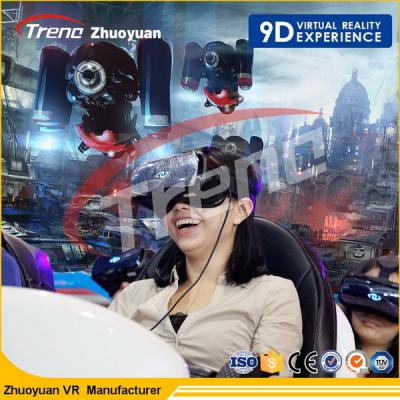 China 220 V Blue Game Online 9D Cinema Simulator Buttocks Vibration With Electrical Servo System for sale