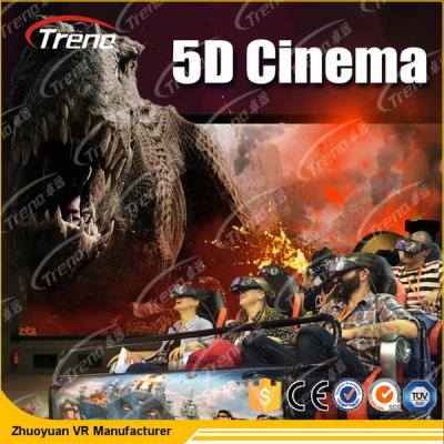 China Electric Motion 5D Movie Theater  8 / 9 / 12 Seats With 6 DOF Hydraulic Platform for sale