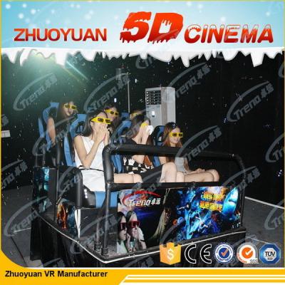 China 3 DOF Virtual Reality 5D Movie Theater With Electric Motion Dynamic Seats System for sale