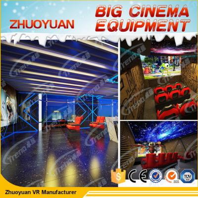 China Roller Coaster 7D Cinema Simulator With Lighting / Wind / Fog Special Effects for sale