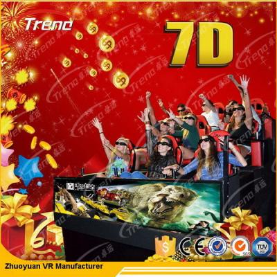 China Movable Digital Control 7D Movie Theater 4 Seats / 6 Seats With Hydraulic System for sale