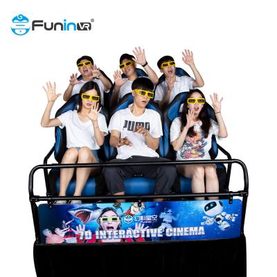 China Business Project Interactive 7D Movie Theater For Red 9 Seats Electric 7d Cinema for sale