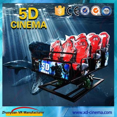 China 6 equipo del cine de la realidad virtual 5D de la nieve del DOF con la plataforma hidráulica/eléctrica en venta
