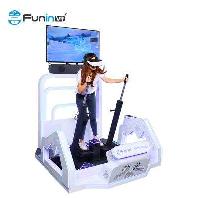 China 9D Vr Skiing Simulator Standing Flight Virtual Roller Coaster Simulator for sale