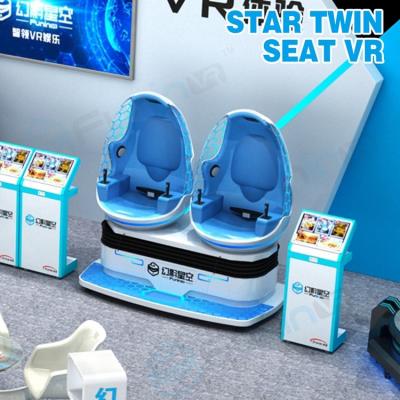 China Fun 9D Virtual Reality Cinema With Rotating Two Capsule Chairs / Roller Coaster Thrill Rides for sale