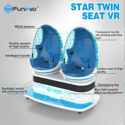 China 20 PCS VR Games 9D Virtual Reality Cinema with Electric Motor System / Two Egg Cabins for sale