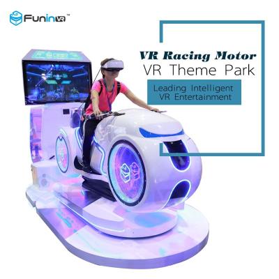China One Player VR Racing Car Driving Simulator Futuristic Design For Game Zone for sale