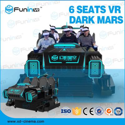 China 220V 9D VR Cinema Simulator 6 Seats VR Car Machine For Shopping Mall for sale