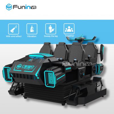 China 9D Virtual Reality Cinema VR Shooting Games 6 Seats Car Simulator With CE Verified for sale
