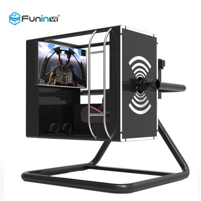 China Black Virtual Reality Flight Simulator Cockpit Outdoor Amusement Park Equipment for sale