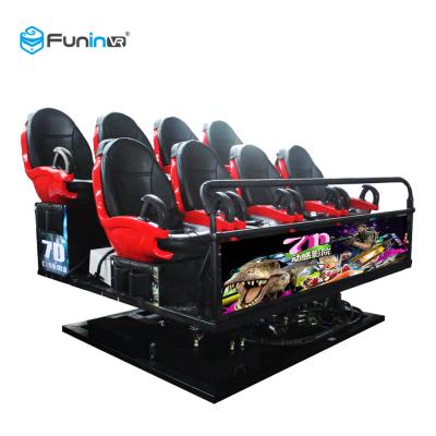 China 220V Virtual Reality 6 Seats 7d Cinema Theater Game Machines Blue , Red , Black Or Custom for sale