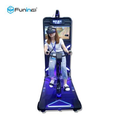 China Indoor 9D Virtual Reality Stationary Bike / Exercise Bike Virtual Ride for sale