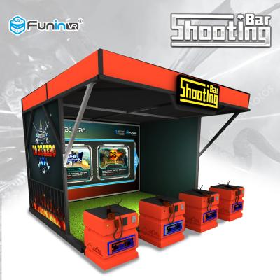 China Projector Screen Shooting Game Machine Real Sence Shooting Hunting Hero 4 Players for sale