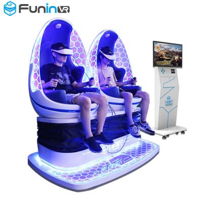 China Commercial 9D VR Simulator Seat Vibration Leg Sweep Two Seater for sale
