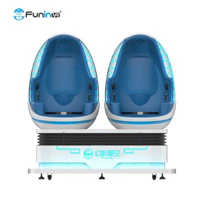 China Dos silla del huevo del cine/VR de la realidad virtual de Playes 1.2KW 9D para el parque de atracciones en venta