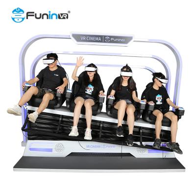 China 4 seats vr simulator 9D Cinema Simulator / Deepoon E3 9D Virtual Reality Machine for sale