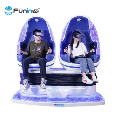 Κίνα 2 μπλε & μαύρη 9D καθισμάτων έδρα αυγών μηχανών VR παιχνιδιών Arcade προσομοιωτών εικονικής πραγματικότητας παικτών προς πώληση
