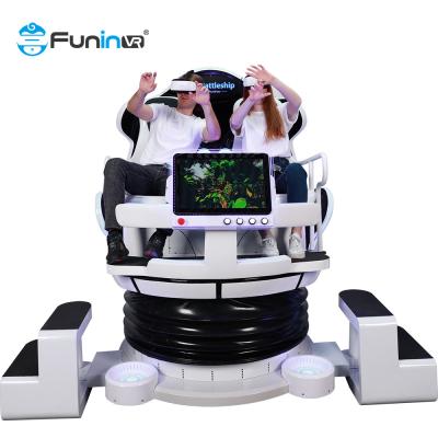 China VR Booth 9D Virtual Reality VR Arcade Game Machine 9D VR Simulator Shooting Game 2 seats for sale