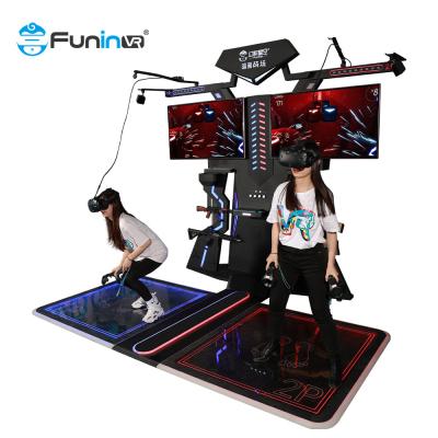China VR amusement park shooting vr shooting interactive game equipement vr walking platform game for 2 players for sale