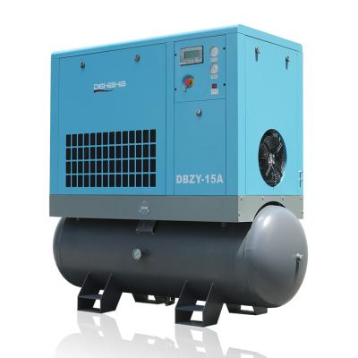 China 8-13bar Stationary Air Cooling 11kw 15hp Rotary Screw  Air Compressor for Sandblasting for sale