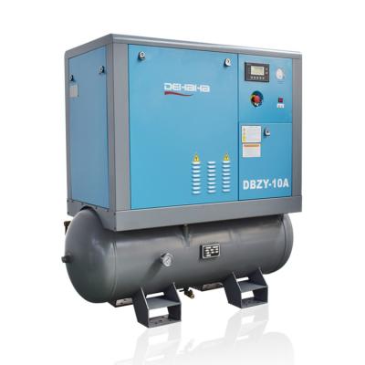 China 7.5kw 10hp Fixed Speed Integration Screw Air Compressor With Tank And Dryer7.5kw 10hp Fixed Speed Integration Screw Air for sale