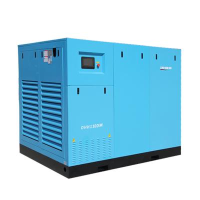 China Two Stage 13bar Screw Type Air Compressor 150hp 110kW Electric Driven Air Compressor for sale