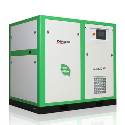 China Water Lubricated Oil Free Rotary Screw Compressor 185 Cfm 10 Bar for sale