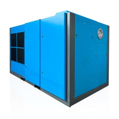 China Permanent Magnetic Industrial Screw Type Compressor Heavy Duty Low Pressure 132kw 175hp for sale