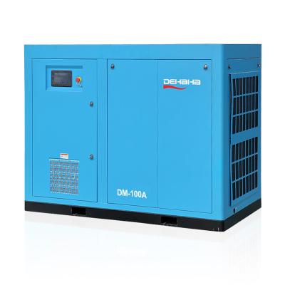 China 75kw 100hp Variable Speed Rotary Screw Type Air Compressor For Oil Injected Industrial à venda
