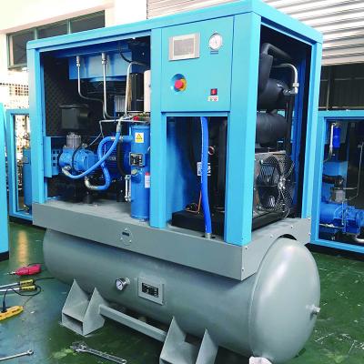 China 20HP Industrial Compact Combined Screw Air Compressor AC Power Belt Driven for sale