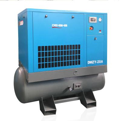 China 7.5-90KW Air Tank Mounted Single Stage Compressor With Low Oil Consumption ≤1.5L/H for sale