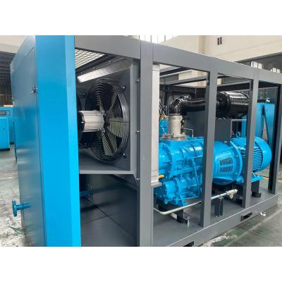 China Compressor de ar de parafuso estacionário de 280kw Compressor de ar de parafuso rotativo de dois estágios à venda