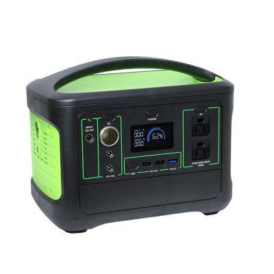 China 568Wh Solar Portable Lithium Battery Pack 12v Emergency Power Supply 500W for sale