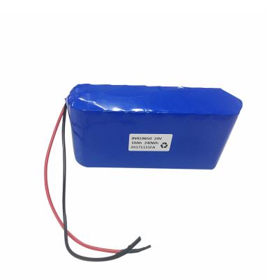 China PVC 24V 20Ah Custom Lithium Ion Battery 18650 2500mah E Scooter Battery Pack for sale