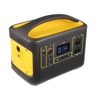 China Solar Emergency Power Supply Portable Lithium Battery 568Wh 500W for sale