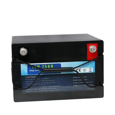 中国 Lighteweight Solar Lithium Lifepo4 Battery Pack 12V 75Ah 販売のため