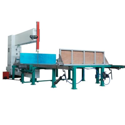 China High efficient Polyurethane block vertical foam cutting machine for sale
