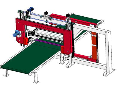 China Automatic Dual Blade Horizontal And Vertical PU Foam Sponge CNC Cutting Machine for sale
