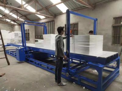 China Industrial EPS Cutting Machine 11.2KW Foam Production Line With Multiwires to cut EPS in slice for sale