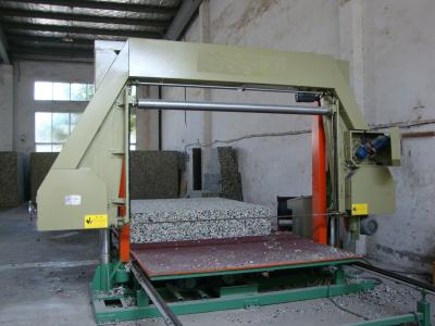 China Polyurethane / PU Foam Horizontal Cutting Machine Automatic For Sponge Sheet for sale