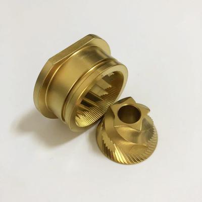 China OEM 48mm Coffee Grinder Burr Titanium Coating With Groove for sale