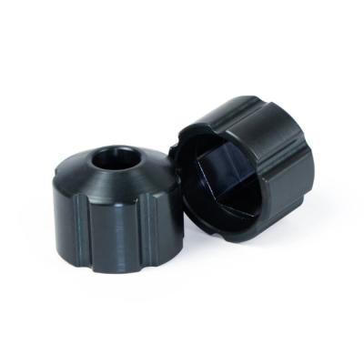 China CNC Machined Plastic Parts Small Black Cap Custom Services for sale