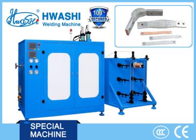 China Hwashi Automatic Resistance Spot Welder , Copper Braided Wire Welding Machine for sale