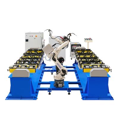 China Hwashi Industrial MIG Welding Robots Beam Welding Robot For Storage Rack Frame for sale