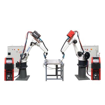 China Aluminium Sheet Welding Robot Machine 6 Axis MIG Welding Robot Workstation for sale