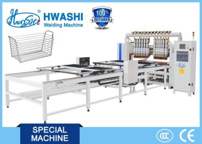 China Hwashi Kitchen Wire Basket Welding Machine, Automatic Welded Wire Mesh Welding Machine for sale