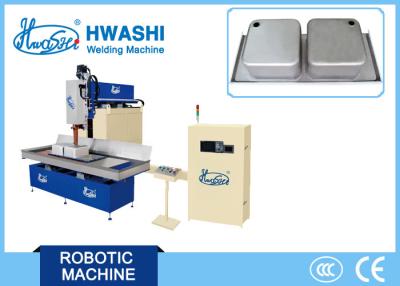 China Máquina del soldador de la costura del fregadero de cocina del CNC, máquina automática de la soldadura continua del fregadero de la inserción en venta