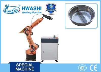 中国 ステンレス鋼ベルトおよび精密溶接が付いているHWASHI 6の軸線のレーザ溶接のロボット腕 販売のため
